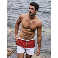 2eros S70 Colour-Blocked Byron Shorts Calypso White/Terracotta (T11667)