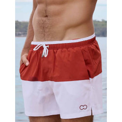 2eros S70 Colour-Blocked Byron Shorts Calypso White/Terracotta (T11667)