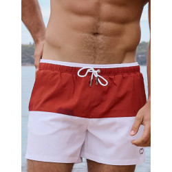 2eros S70 Colour-Blocked Byron Shorts Calypso White/Terracotta (T11667)
