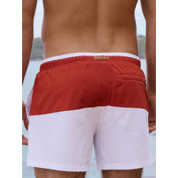 2eros S70 Colour-Blocked Byron Shorts Calypso White/Terracotta (T11667)