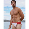 2eros V10 Colour-Blocked Swim Brief Calypso White/Terracotta (T11669)