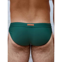2eros V10 Colour-Blocked Swim Brief Calypso White/Green (T11670)