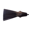 Rouge Leather Tasselled Riding Crop Black (T11335)