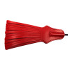 Rouge Leather Tasselled Riding Crop Black (T11335)