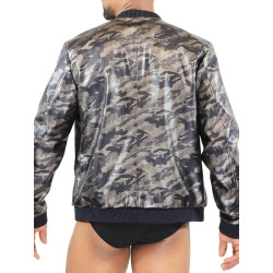 TOF Paris Commando Bomber Jacket Camo Brown (T11519)