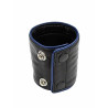 Rouge Leather Wrist Band Wallet with Piping Black/Blue (T11486)