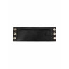 Rouge Leather Wrist Band Wallet with Stripe Black/Red (T11490)
