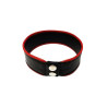 Rouge Leather Arm Band with Piping Black/Red (T11282)