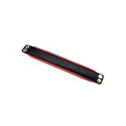 Rouge Leather Arm Band with Piping Black/Red (T11282)