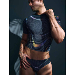 Supawear Printed Pride Crop T-Shirt Rainbow (T11221)