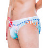 2EROS V10 Print Swim Brief Coralscape Blue (T14443)