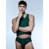Supawear Ribbed Cropped Tank Top Emerald (T14447)