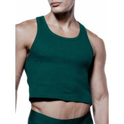 Supawear Ribbed Cropped Tank Top Emerald (T14447)