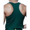 Supawear Ribbed Cropped Tank Top Emerald (T14447)