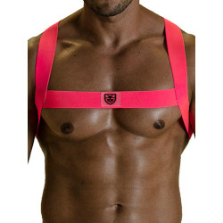 ToF Paris Fetish Elastic Harness Neon Pink (T8977)