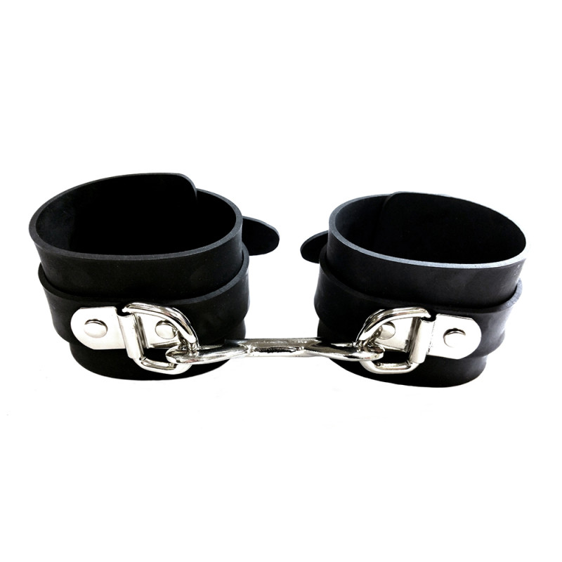 Rouge Rubber Ankle Cuffs Black (T11449)