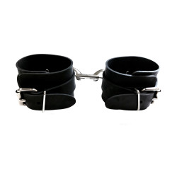 Rouge Rubber Ankle Cuffs Black (T11449)