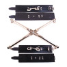 Rouge Rod Hog Tie with Leather Wrist & Ankle Cuffs Black CUFFS (T11386)