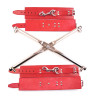Rouge Rod Hog Tie with Leather Wrist & Ankle Cuffs Black CUFFS (T11386)