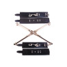 Rouge Rod Hog Tie with Leather Wrist & Ankle Cuffs Black CUFFS (T11386)