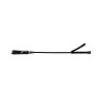 Rouge Short Leather Riding Crop Slim Tip 20'' Black (T11334)