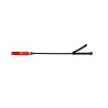 Rouge Short Leather Riding Crop Slim Tip 20'' Black (T11334)