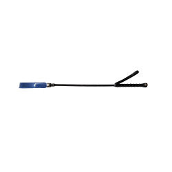 Rouge Short Leather Riding Crop Slim Tip 20'' Black (T11334)