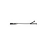 Rouge Short Leather Riding Crop Slim Tip 20'' Black (T11334)