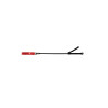Rouge Short Leather Riding Crop Slim Tip 20'' Black (T11334)