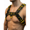 Rouge Leather O.T.H Front Harness Black with Yellow Accessories (T11378)