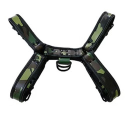 Rouge Leather O.T.H Front Harness Camo/Black (T11375)
