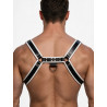Rouge Leather O.T.H Front Harness Black/White (T11377)