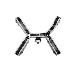 Rouge Leather O.T.H Front Harness Black/White (T11377)