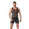 ToF Paris Circuit Fishnet Tank Top Black (T12069)