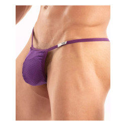 ToF Paris Temptation Microfiber Thong Underwear Purple (T12168)
