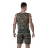 ToF Paris See Through Mesh Tank Top Khaki Camo (T11717)