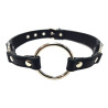 Rouge Leather O-Ring Gag Black (T11431)
