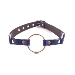 Rouge Leather O-Ring Gag Black (T11431)