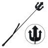 Rouge Leather Devil Riding Crop Black (T11342)