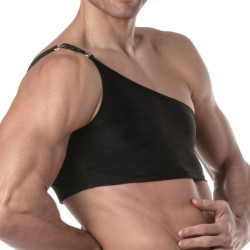 ToF Paris Chain Swim Top Black (T11889)