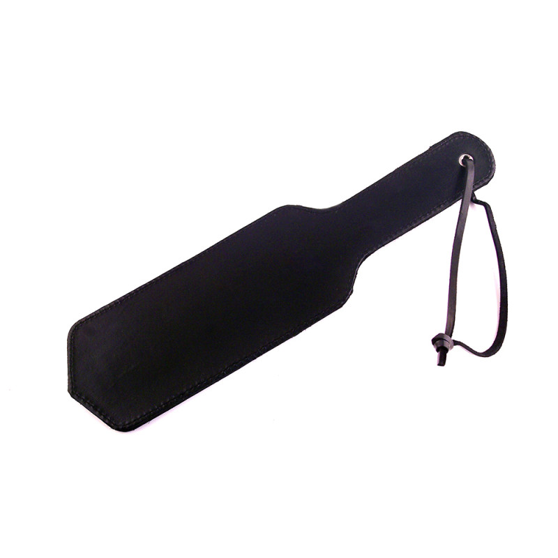 Rouge Leather Short Paddle Black (T11434)