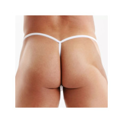 ToF Paris Temptation Microfiber Thong Underwear White (T12164)