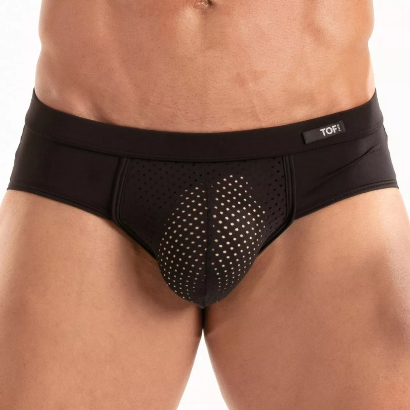 ToF Paris Temptation Microfiber Brief Underwear Black (T12181)