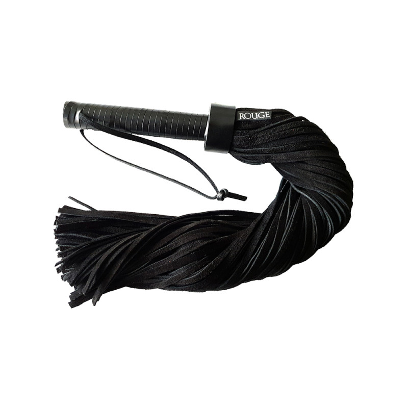 Rouge Suede Flogger Leather Handle Black (T11348)