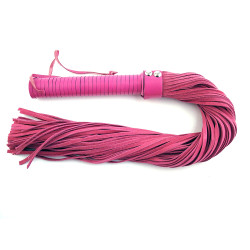 Rouge Suede Flogger Leather Handle Black (T11348)