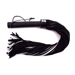 Rouge Suede Flogger Leather Handle Black (T11348)