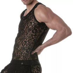 ToF Paris Lace Tank Top Black (T11924)