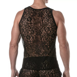 ToF Paris Lace Tank Top Black (T11924)