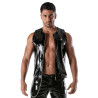 ToF Paris Vinyl Zipped Tank Top Black (T12036)